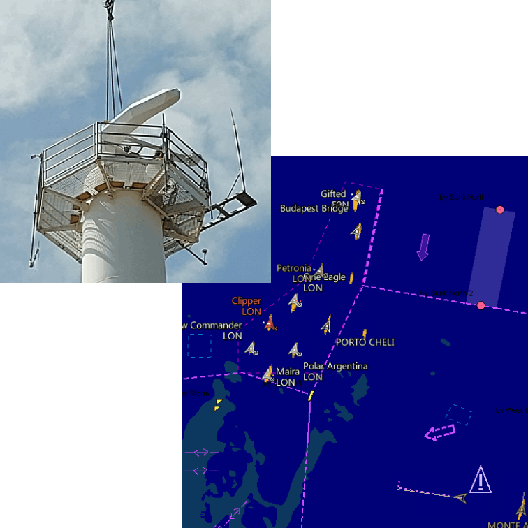 New radar antenna with HMI screenshot