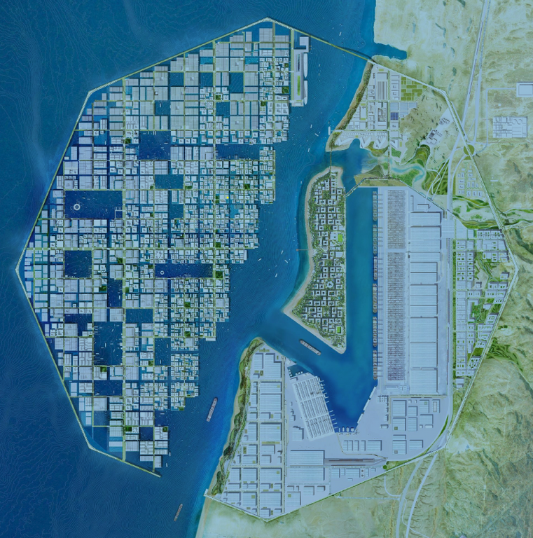 Proposed map of new port area